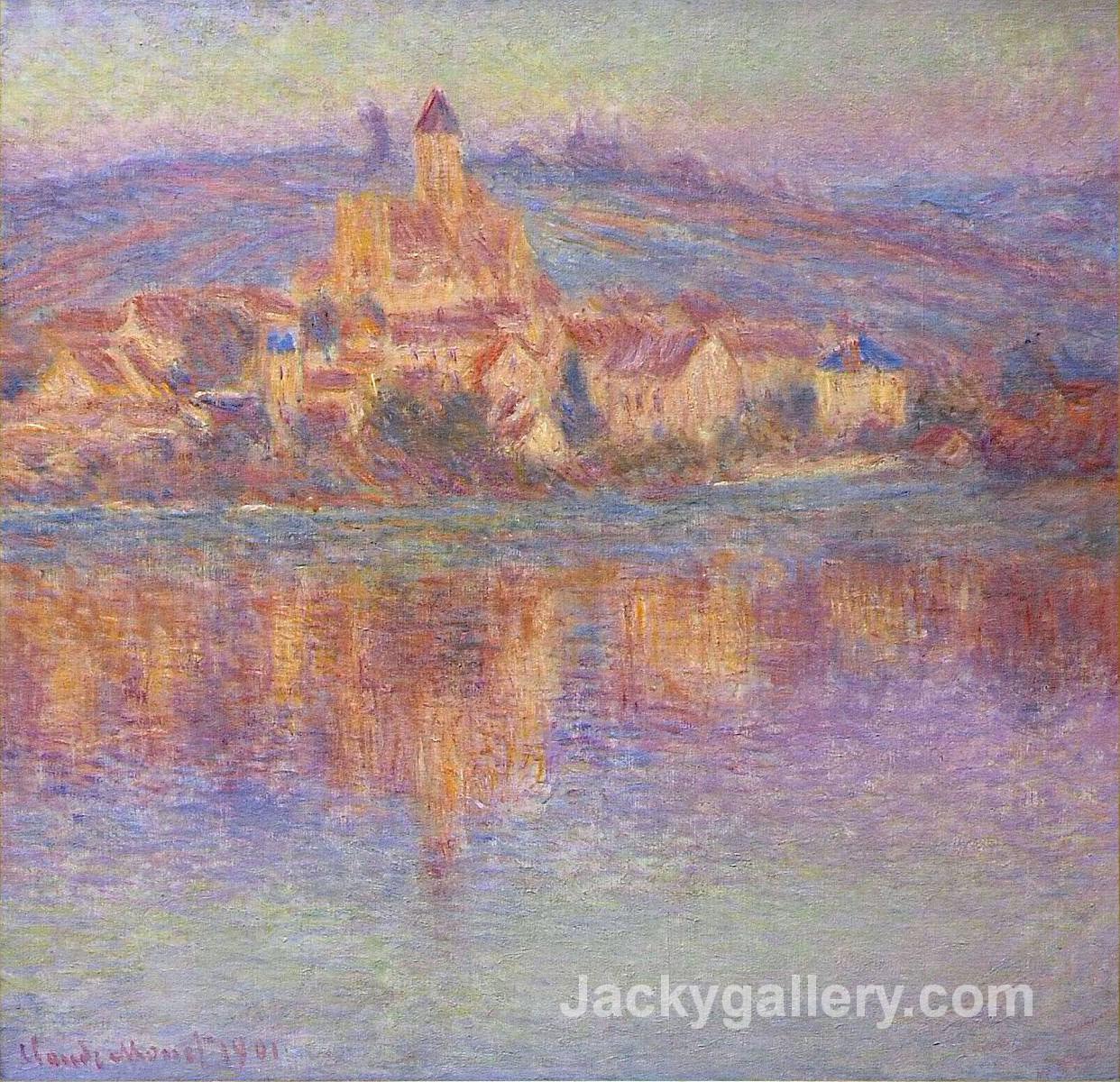 Vetheuil at Sunset by Claude Monet paintings reproduction